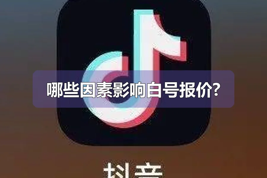 哪些因素影响白号报价?